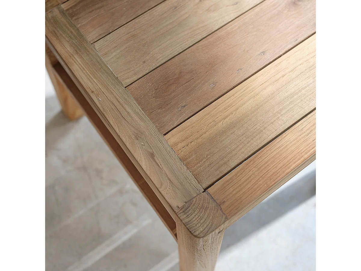 Sedia in legno di teak riciclato