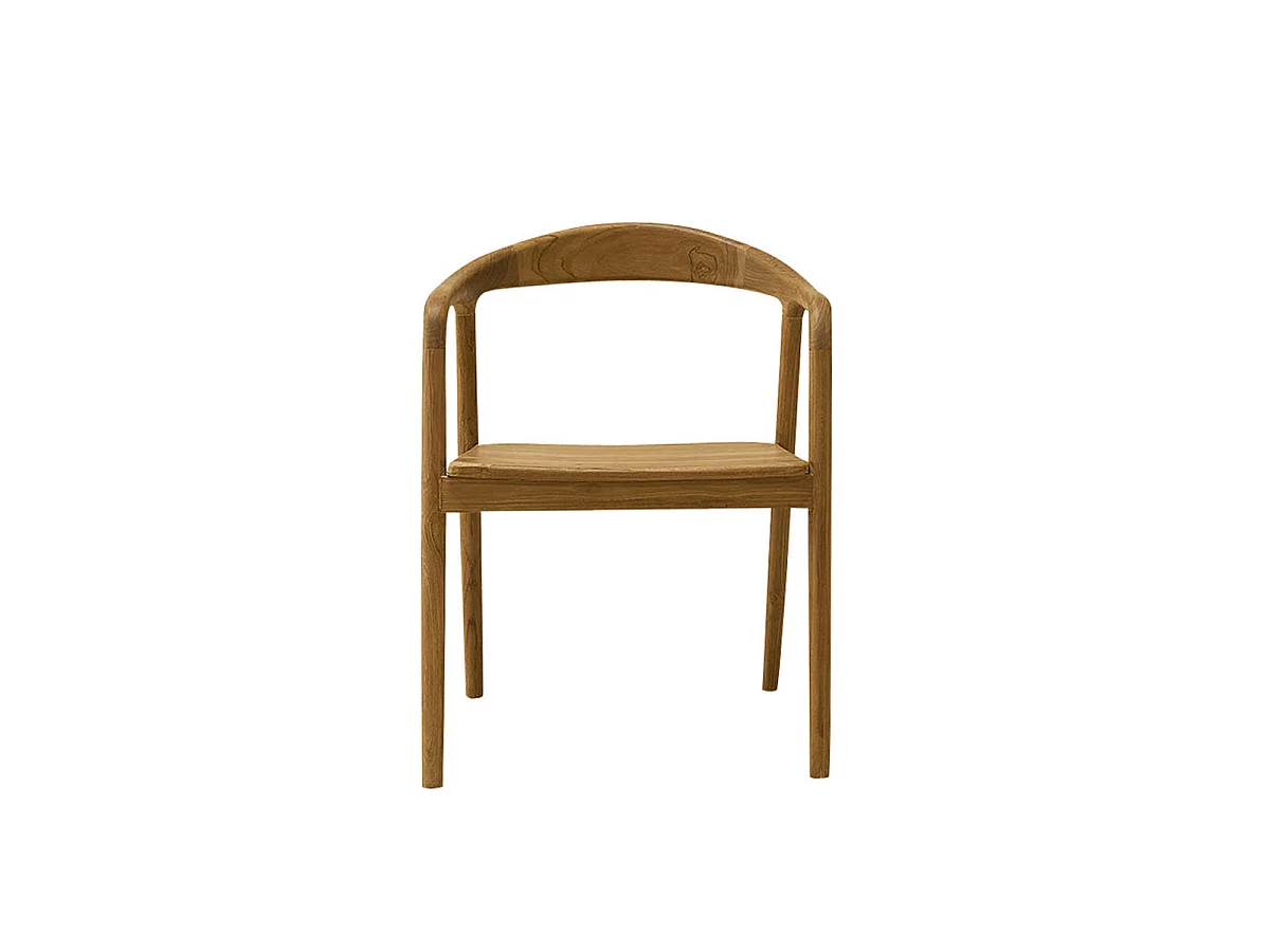 Silla de teca maciza