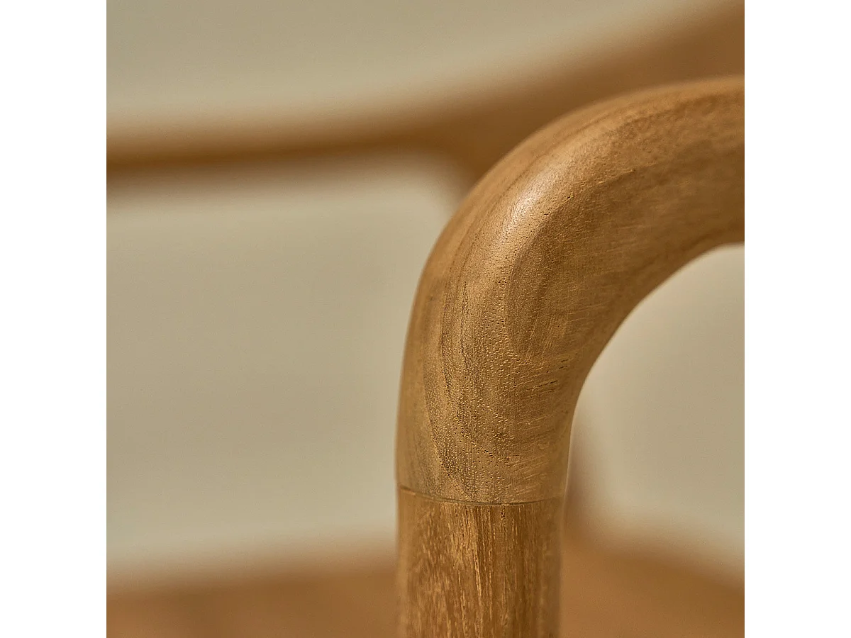 Silla de teca maciza