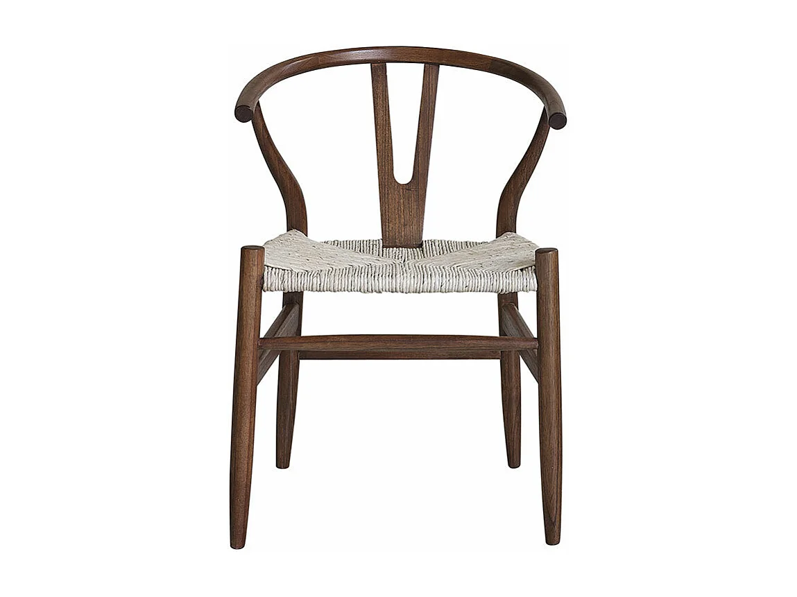 Sedia in mindi massello finitura in noce