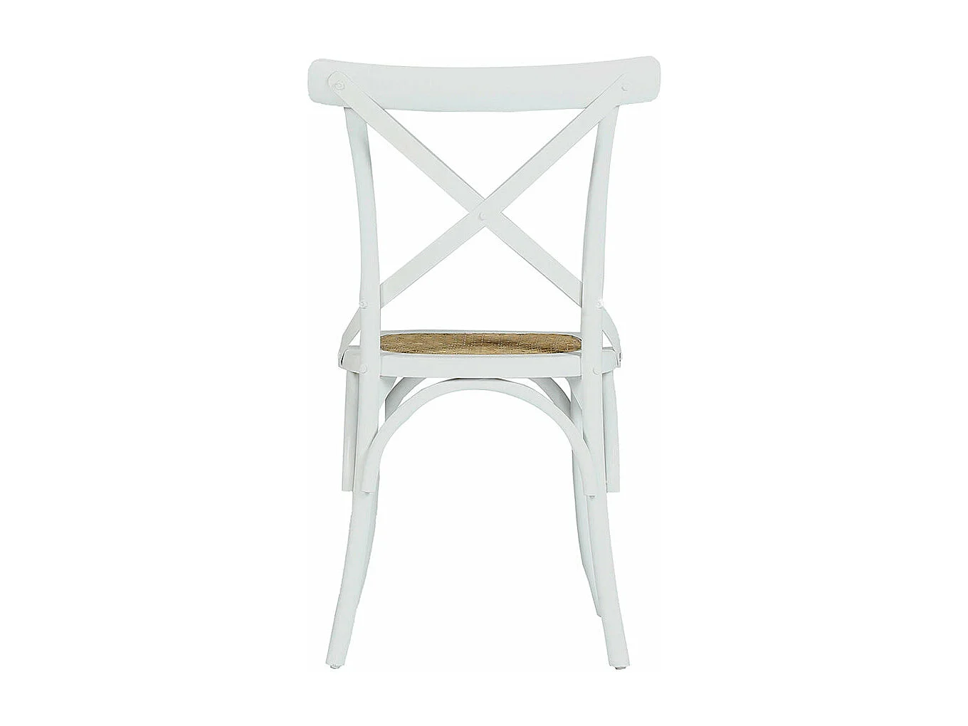 Sedia bistrot in legno mogano e rattan