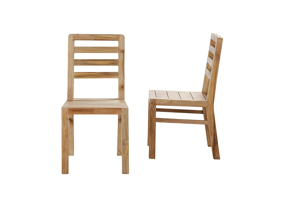 Sedia da giardino pieghevole in teak massello