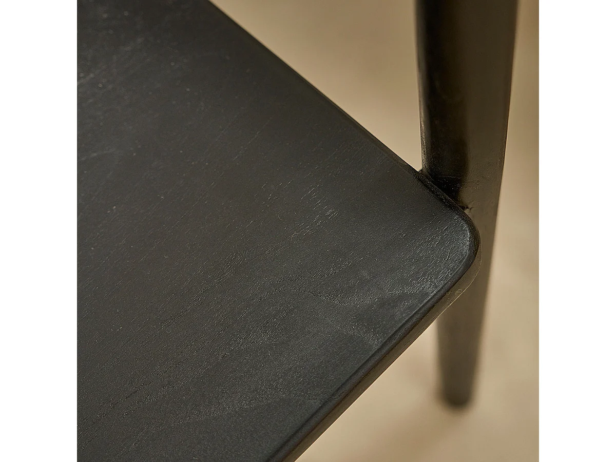 Silla de madera de teca maciza