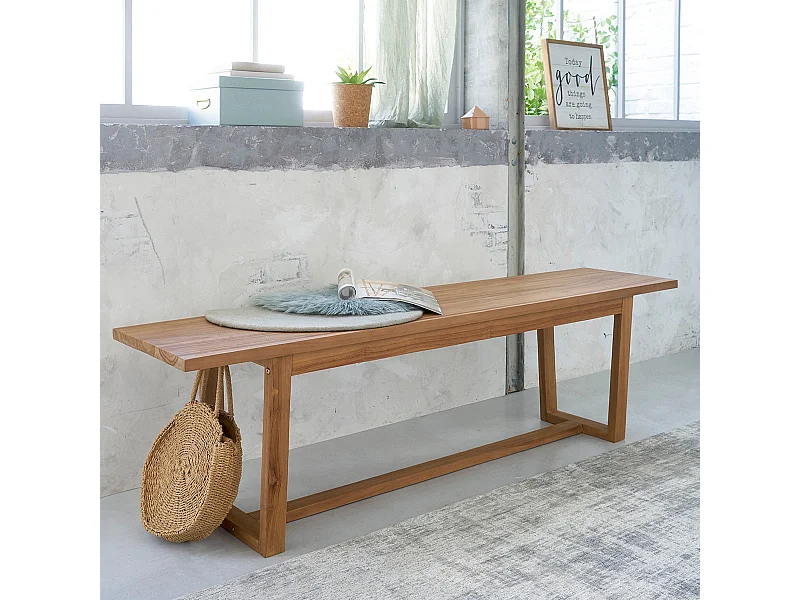Panca in legno massello di teak