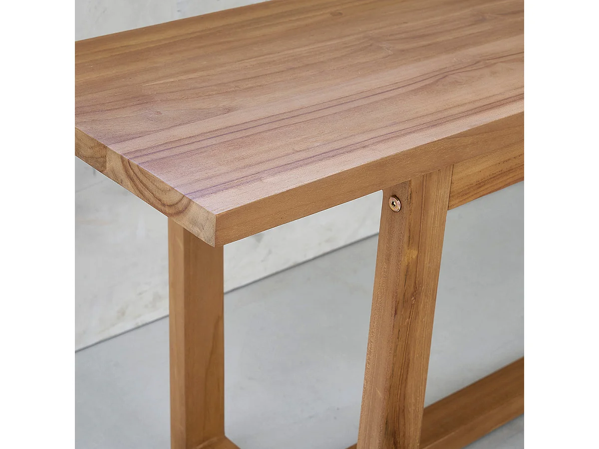 Banc en bois de teck massif 160 cm