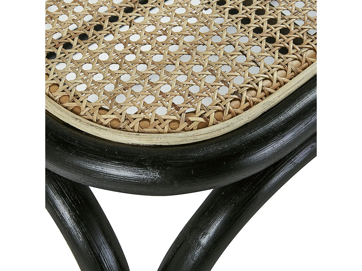 Banc en rotin et cannage 120 cm