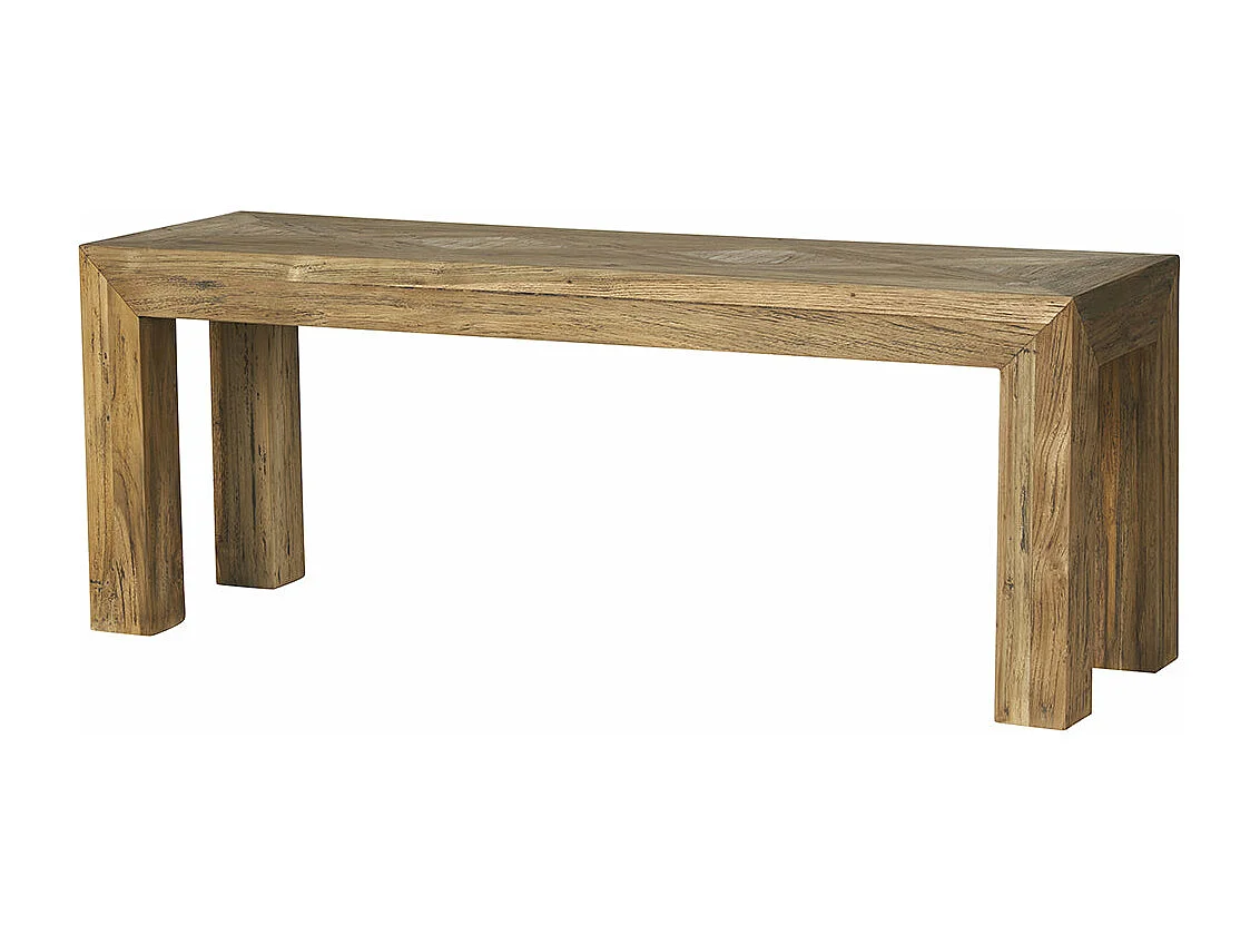 Banc en bois teck recyclé massif