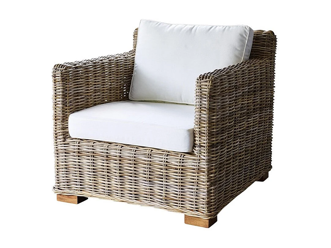 Fauteuil de jardin en kubu naturel