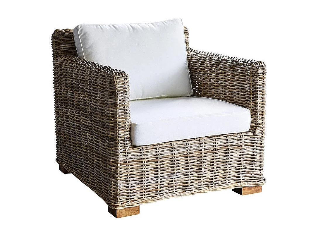 Fauteuil de jardin en kubu naturel