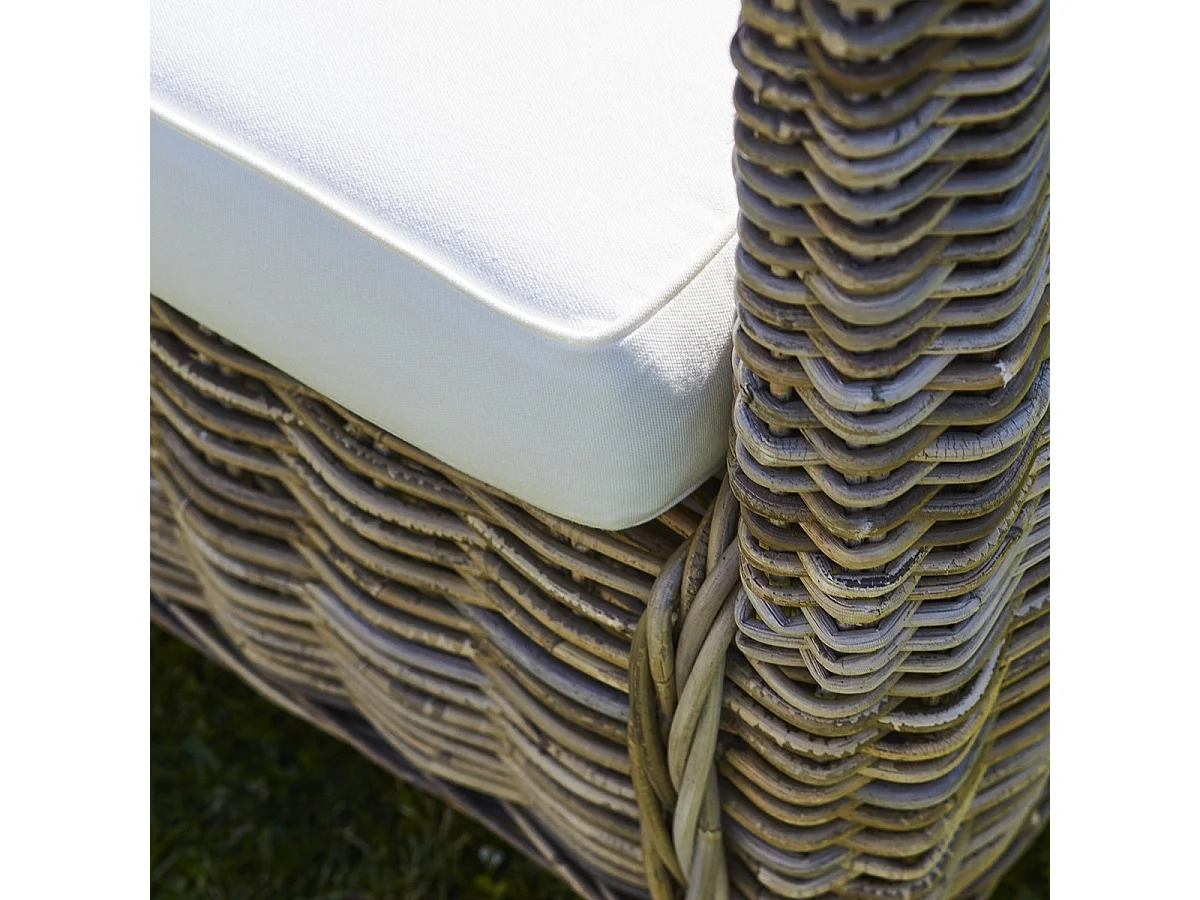 Lot de 2 fauteuils de jardin en kubu naturel