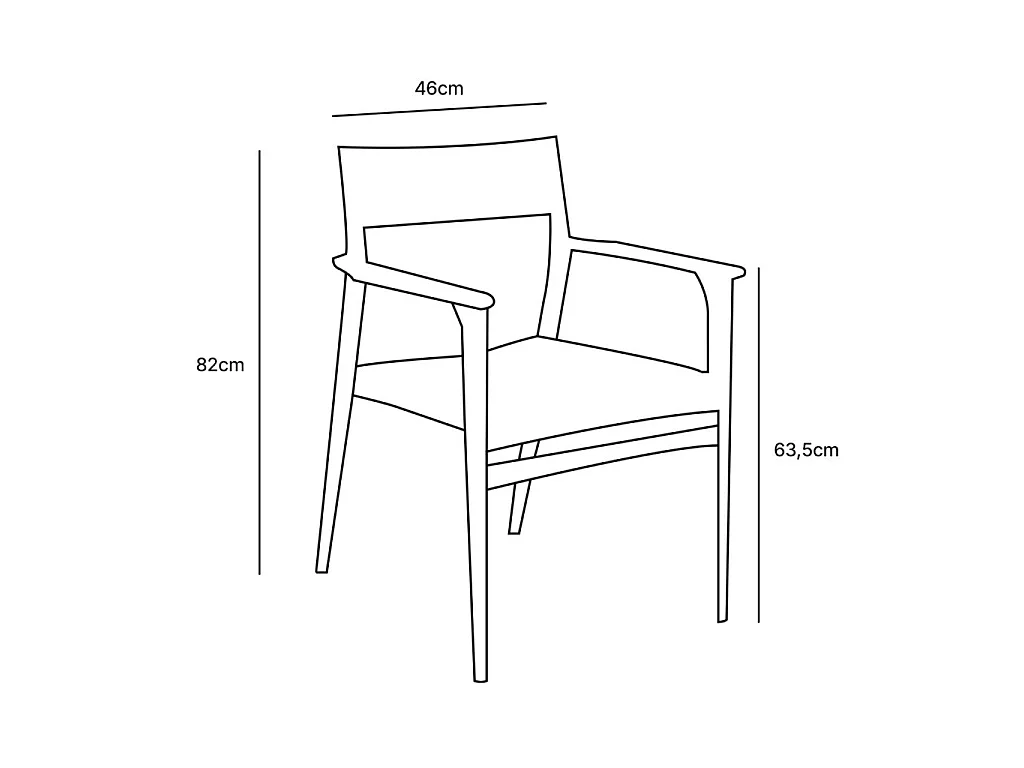 Fauteuil de jardin en teck avec cordage beige CALVI