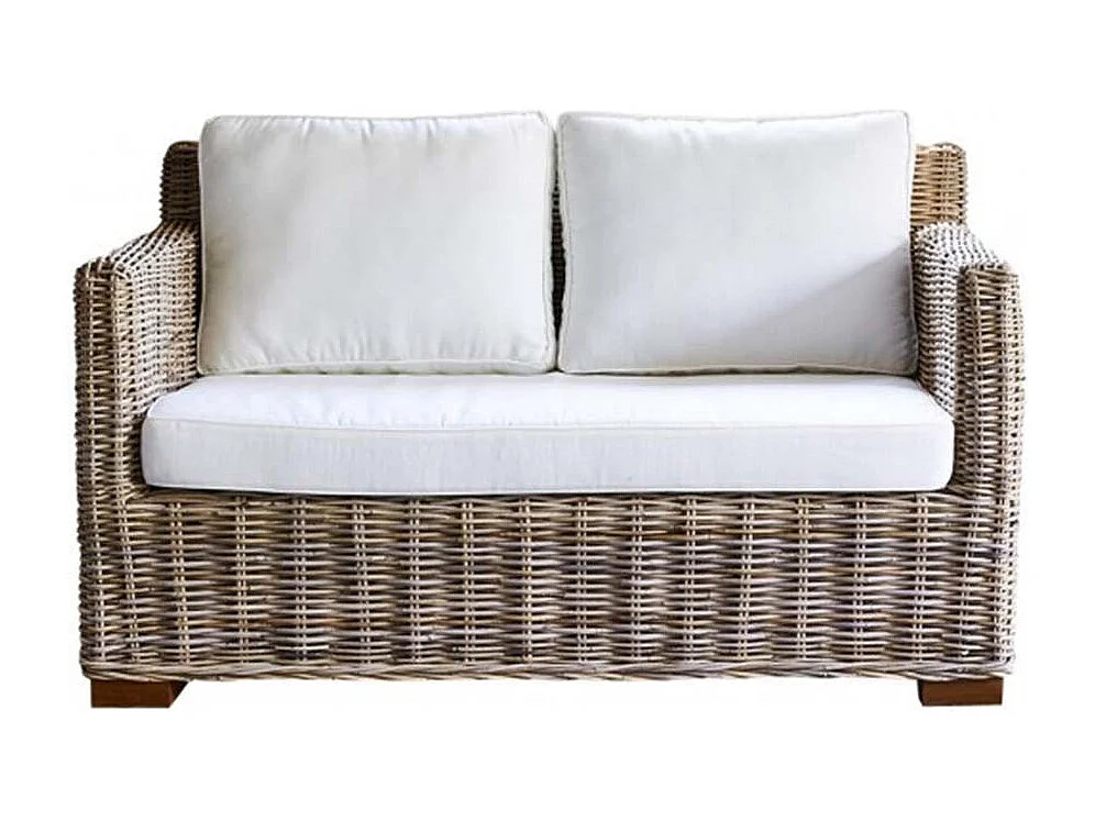 Canapé de jardin en kubu naturel