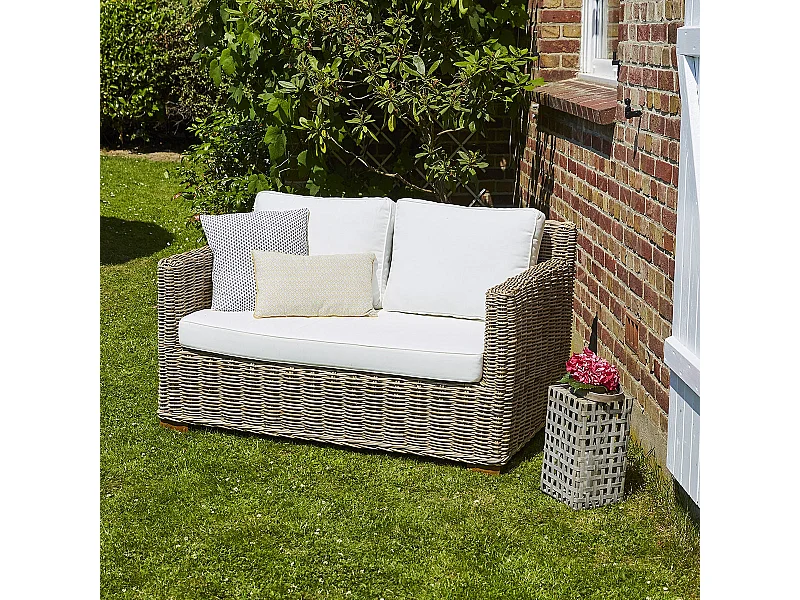 Canapé de jardin en kubu naturel