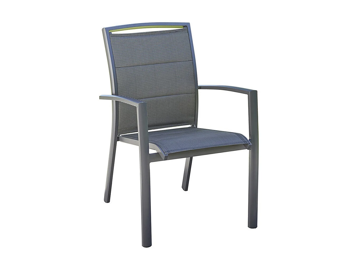 Fauteuil de jardin en aluminium et textilène