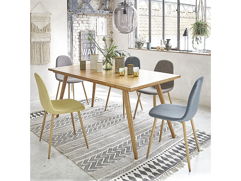 Table en bois mindi massif 8 pers.