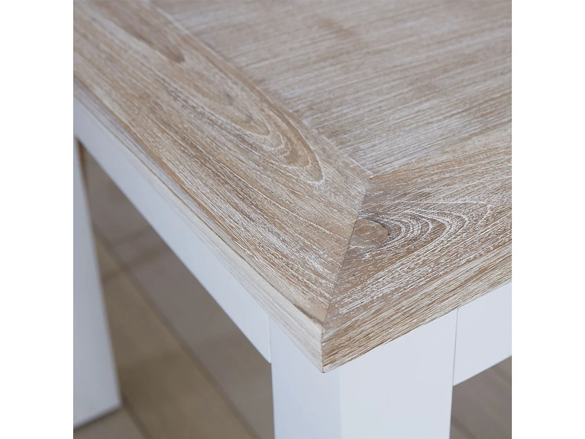 Mesa de comedor de caoba y teca maciza para 8 pers.