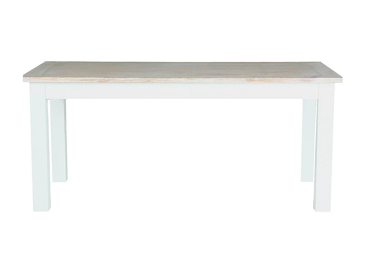 Mesa de comedor de caoba y teca maciza para 8 pers.