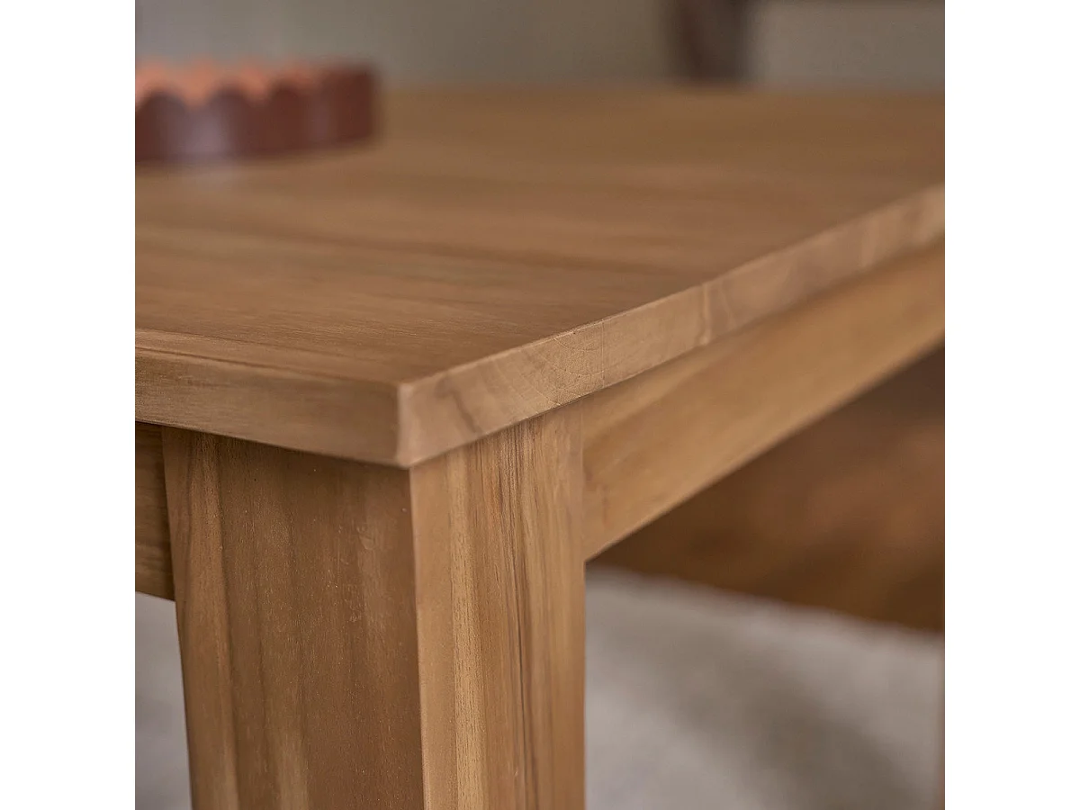 Table en bois teck massif 8 pers.