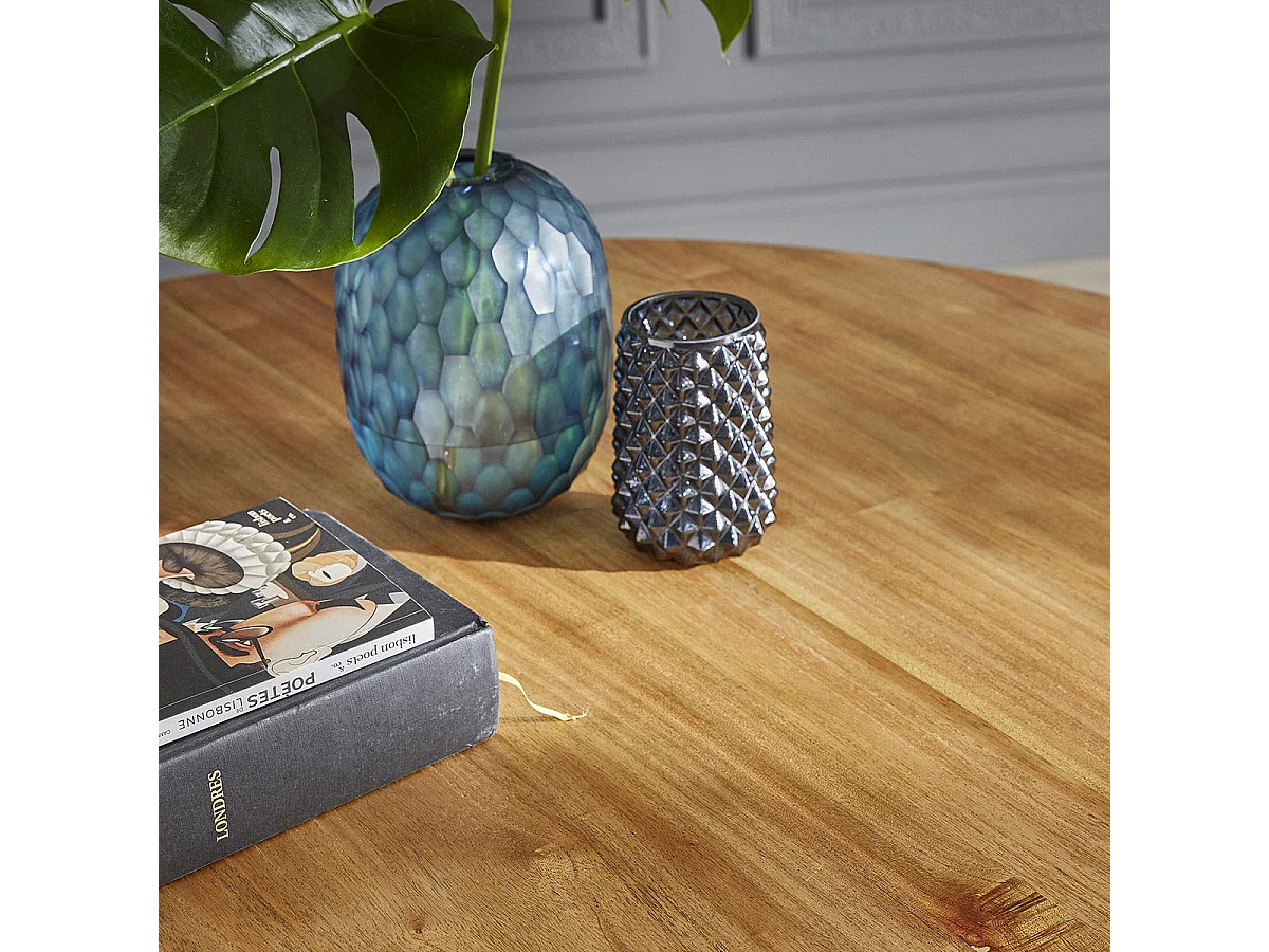 Tavolo in mindi con finitura naturale per 4 persone