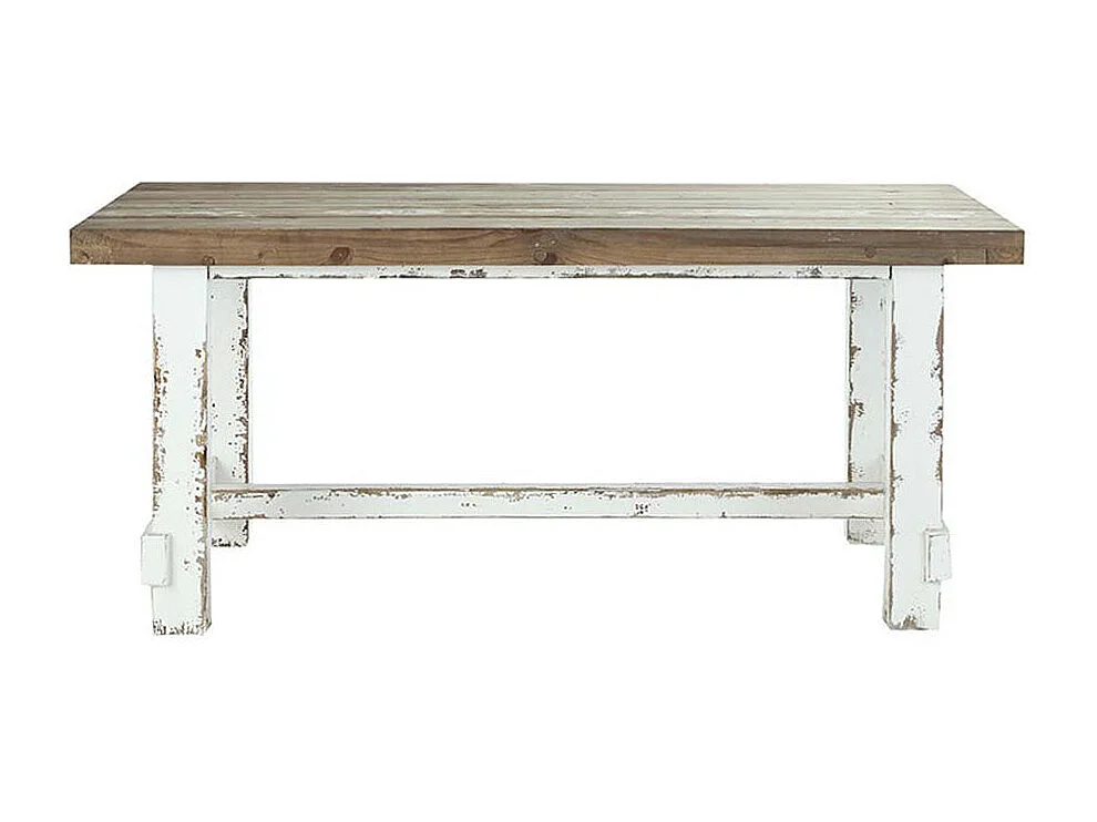 Mesa de madera maciza reciclada 8 pers.