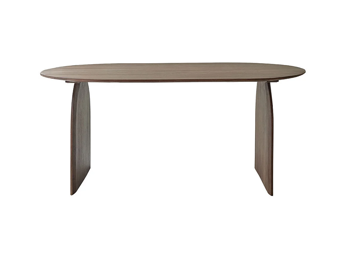 Table en manguier massif finition noyer 8 pers.