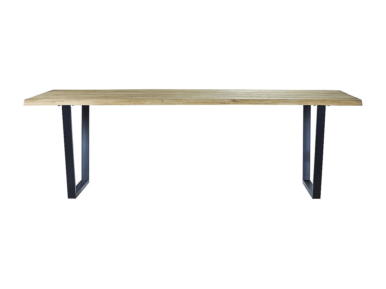 Mesa de comedor de madera teca reciclada maciza para 10 personas