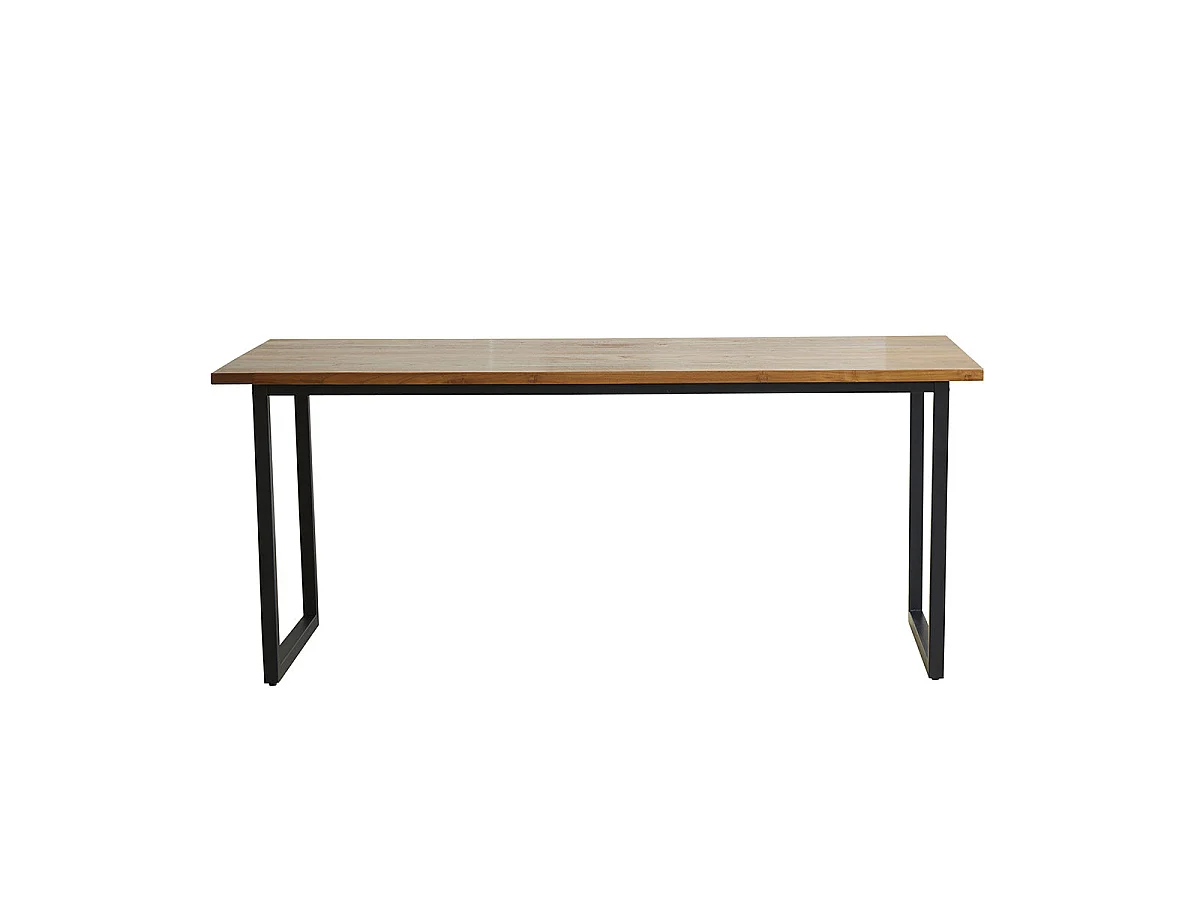 Table en bois de teck et métal 8 pers.