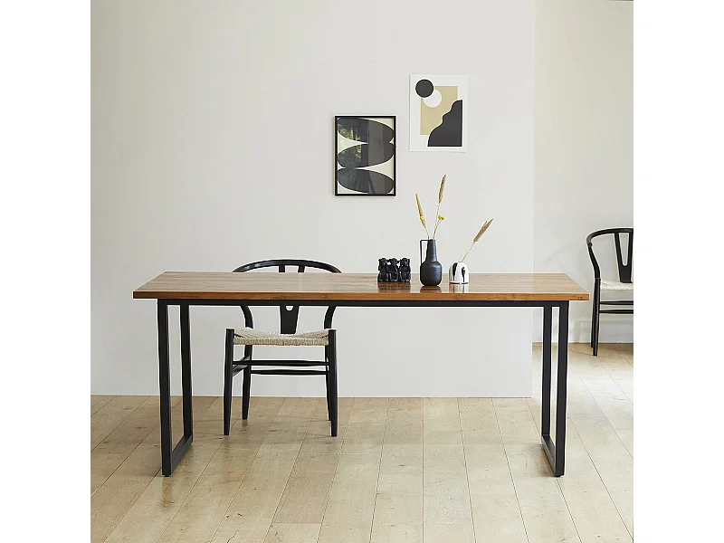 Tavolo in teak massello e metallo 8 pers.