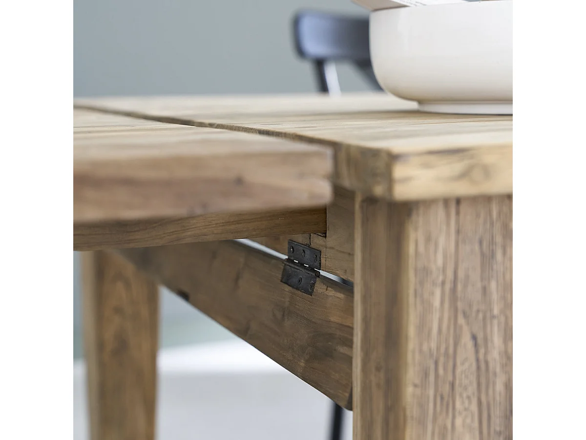 Mesa de teca reciclada para 12 o 14 cubiertos