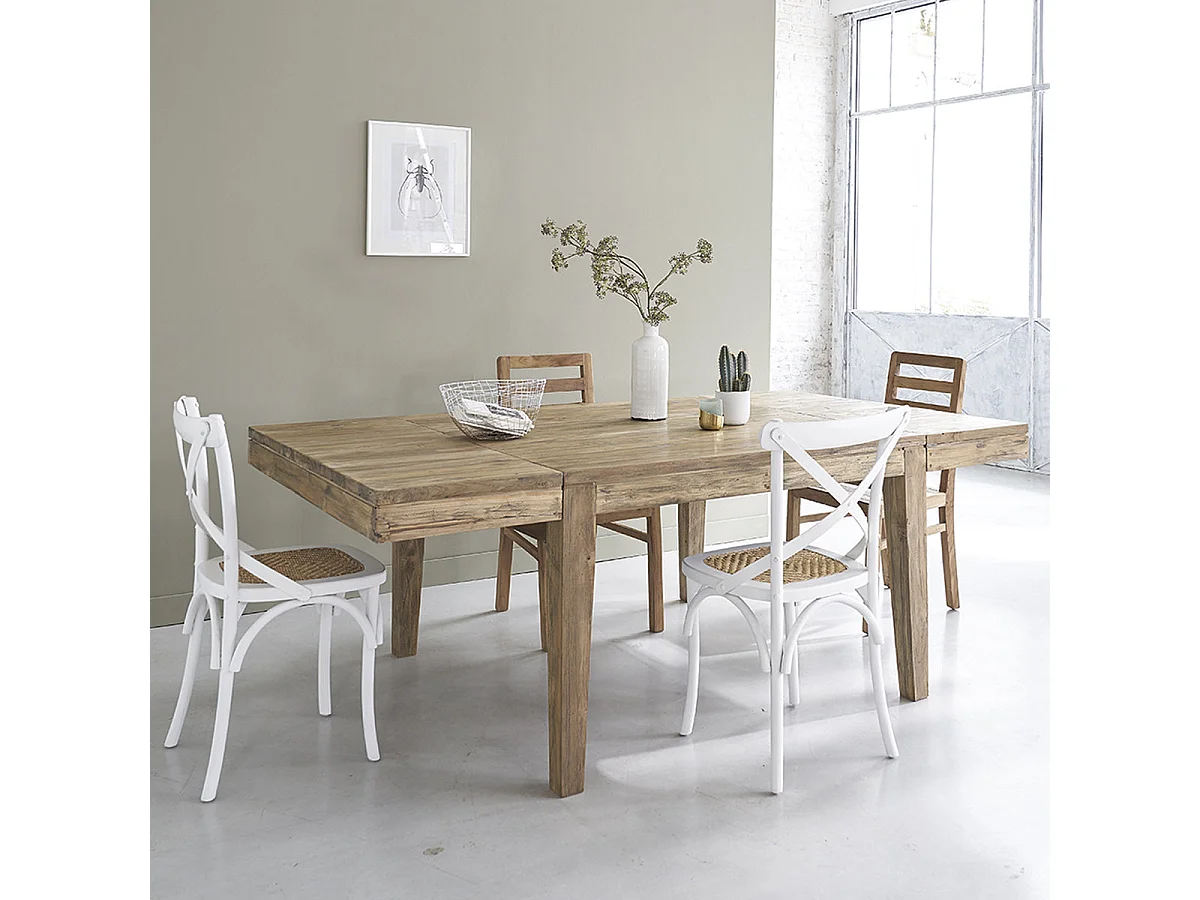 Tavolo in teak riciclato per 8-10 coperti