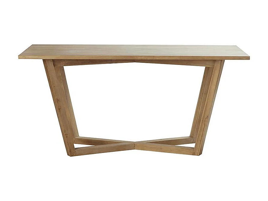 Mesa de comedor de madera teca maciza para 8 personas