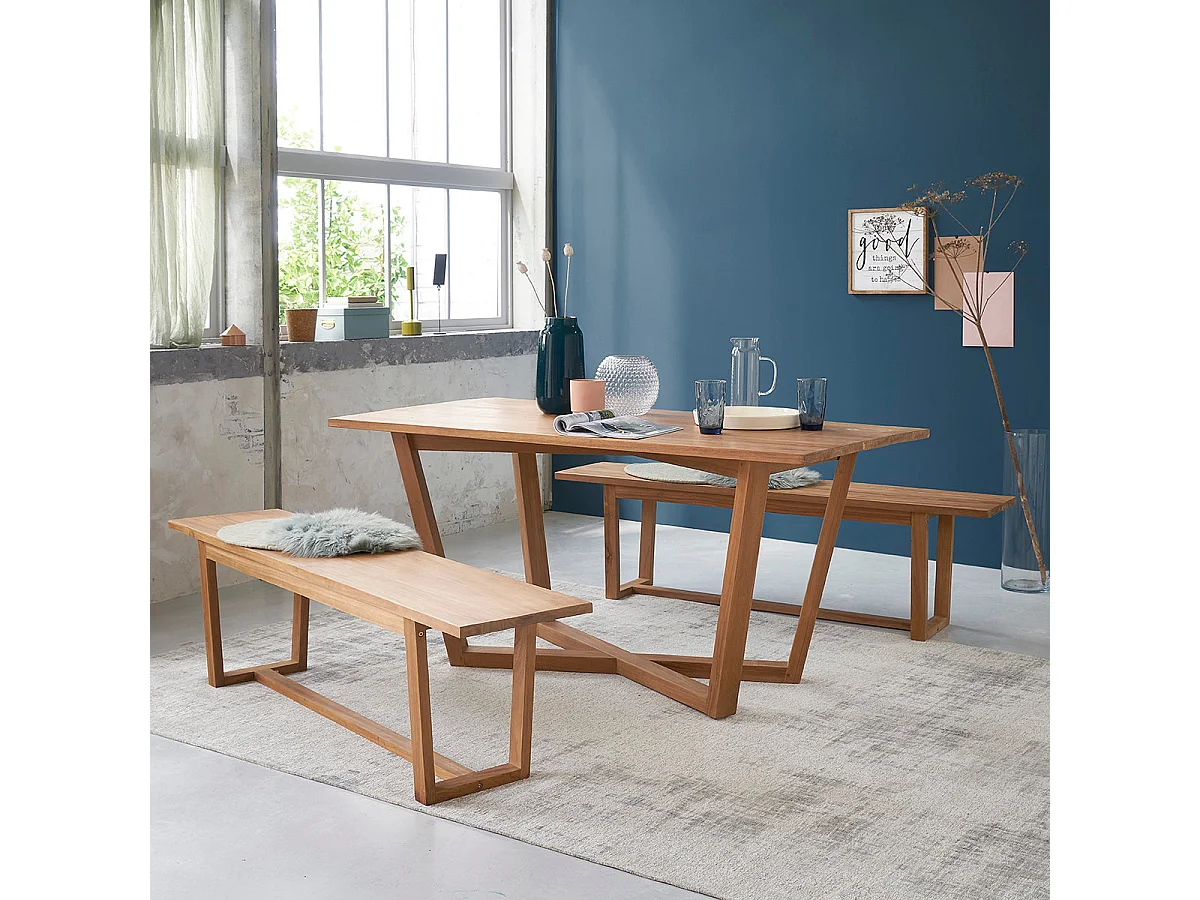 Table en teck massif 8 pers.