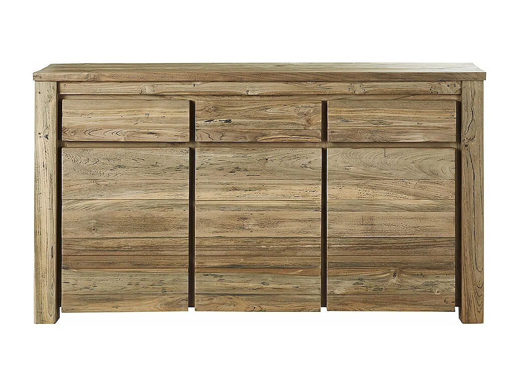 Buffet en teck recyclé massif 160 cm