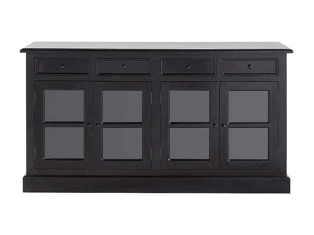 Buffet in mogano massello nero 160 cm