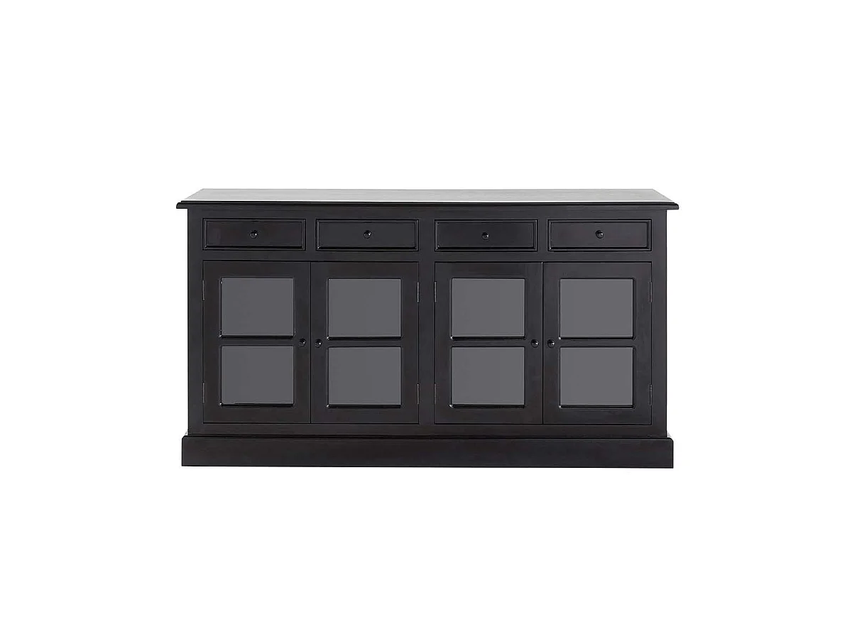 Buffet en bois d'acajou 4 portes 4 tiroirs