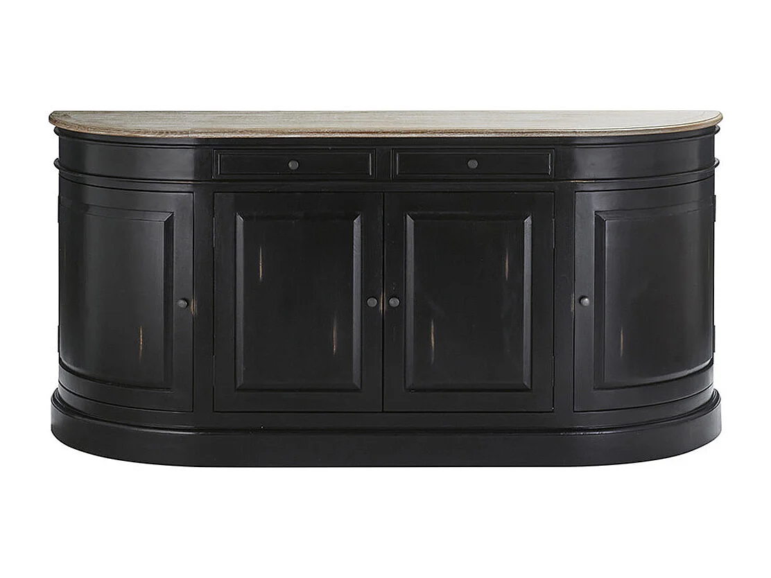 Buffet 4 portes et 2 tiroirs en acajou massif