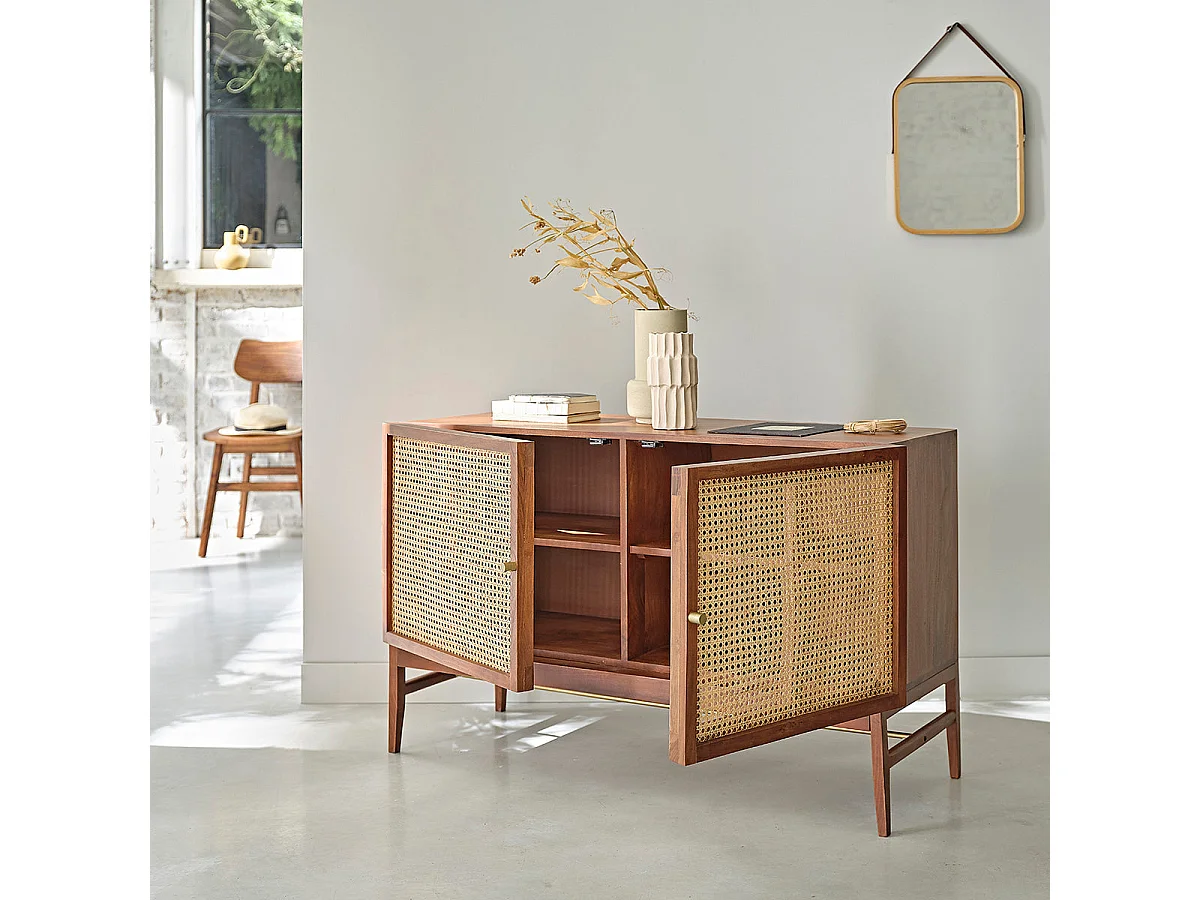 Buffet in legno massello acacia da 120 cm