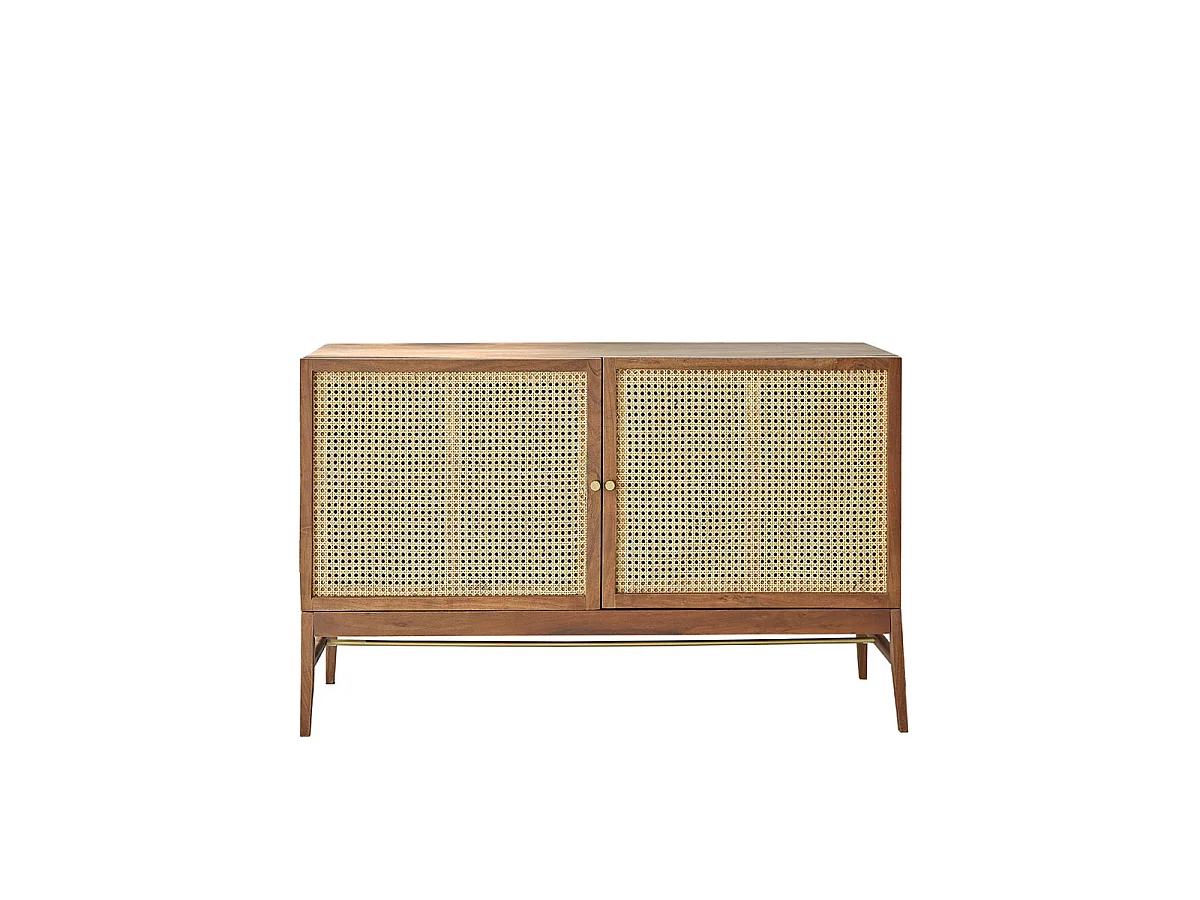 Aparador de acacia maciza de 120 cm