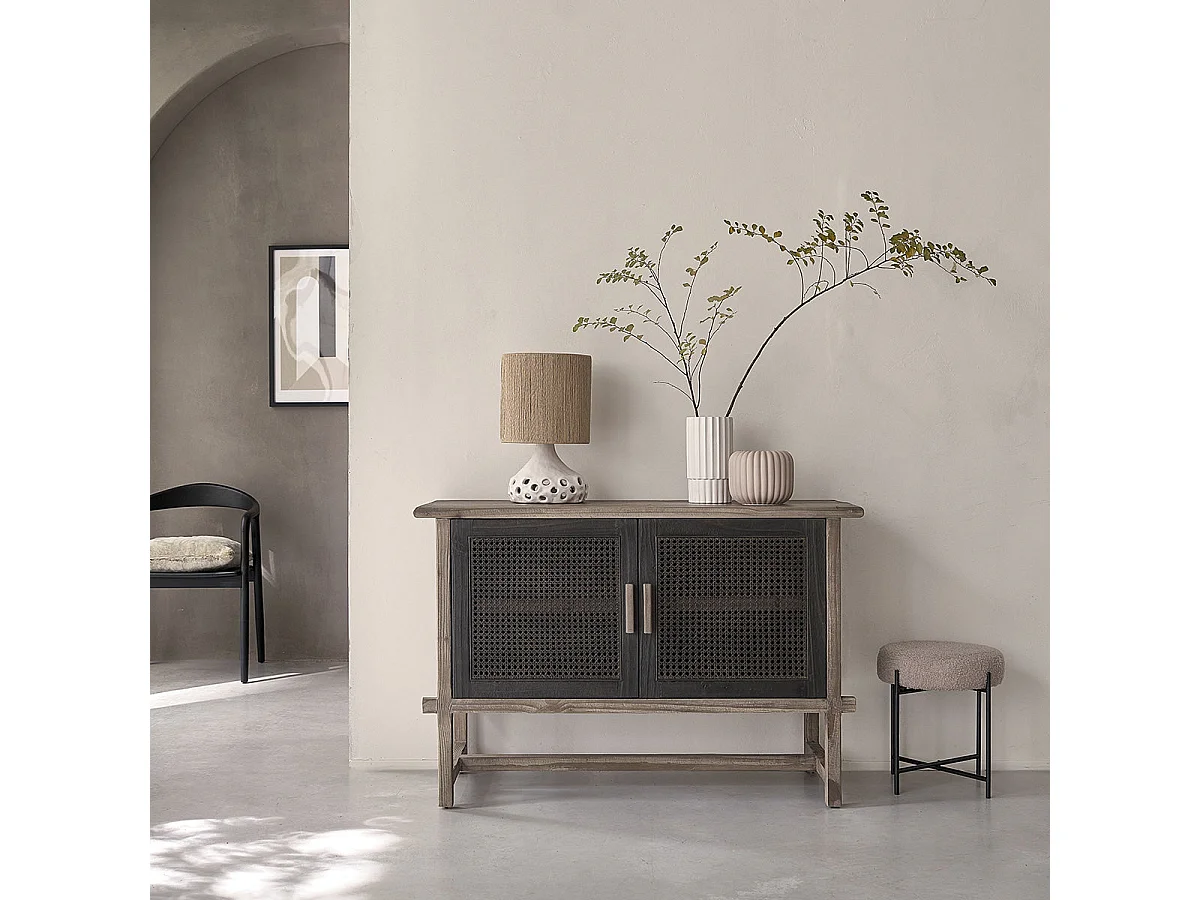 Buffet en bois recyclé massif 120 cm