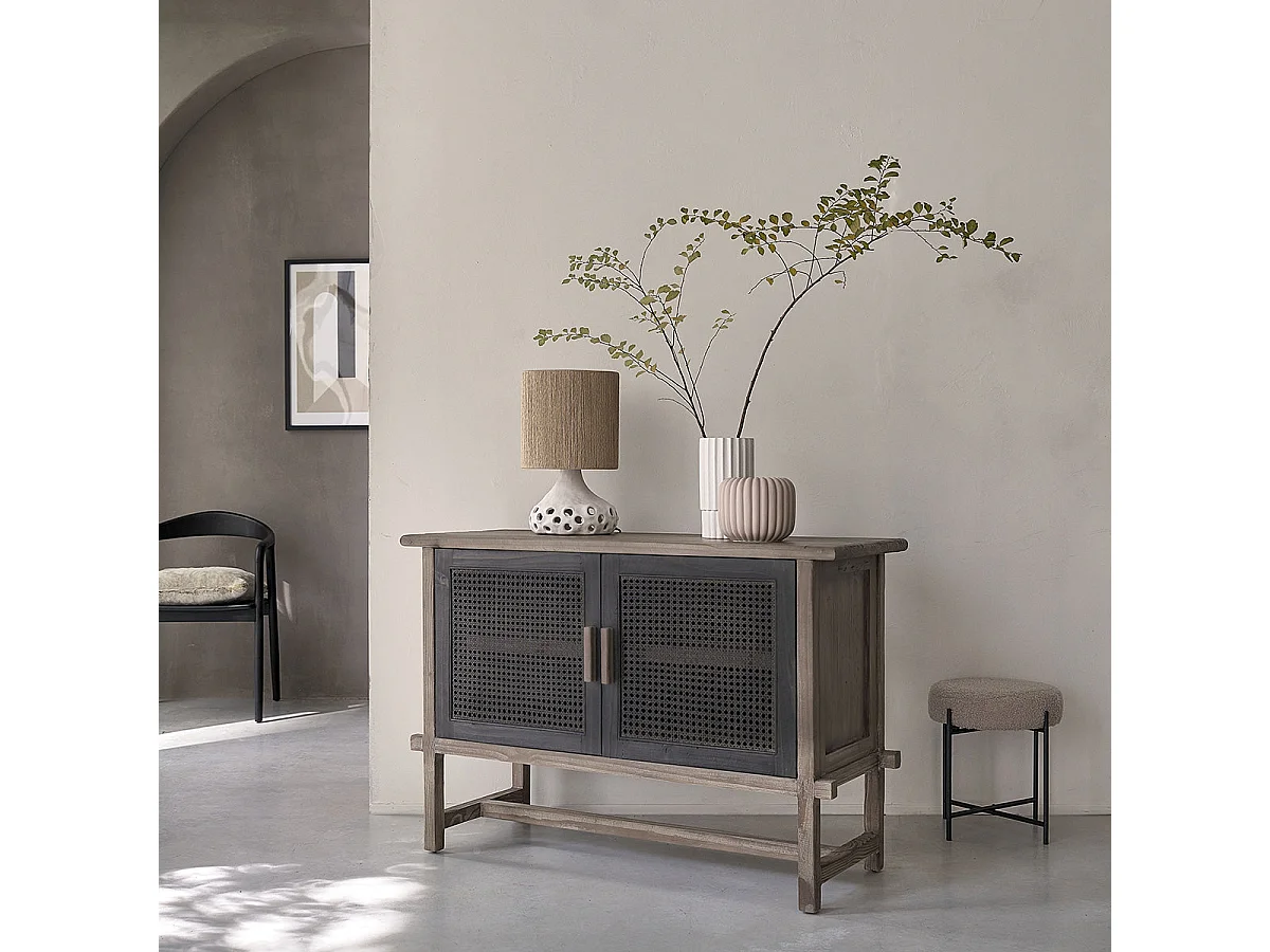 Buffet en bois recyclé massif 120 cm