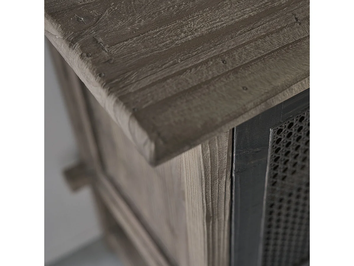 Buffet en bois recyclé massif 120 cm