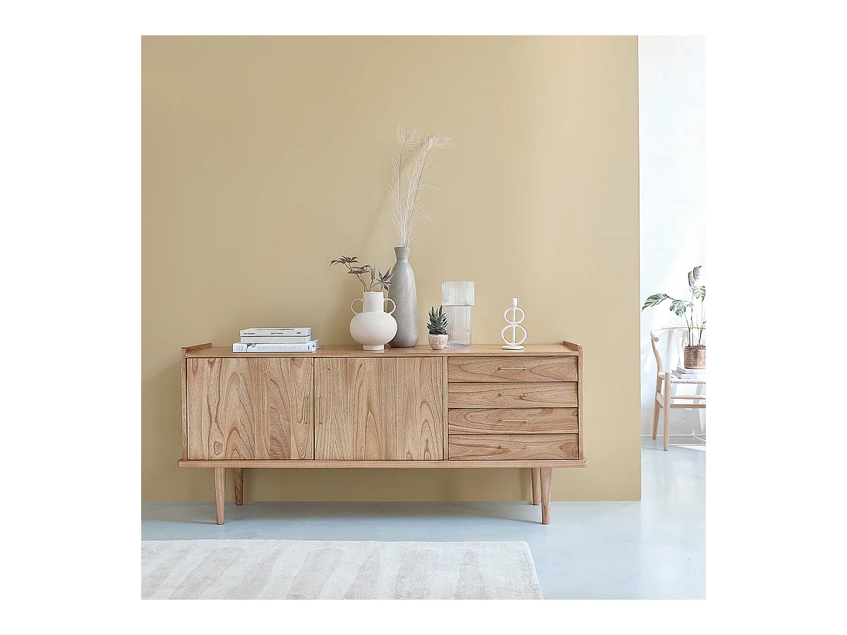 Commode en bois mindi massif 175 cm