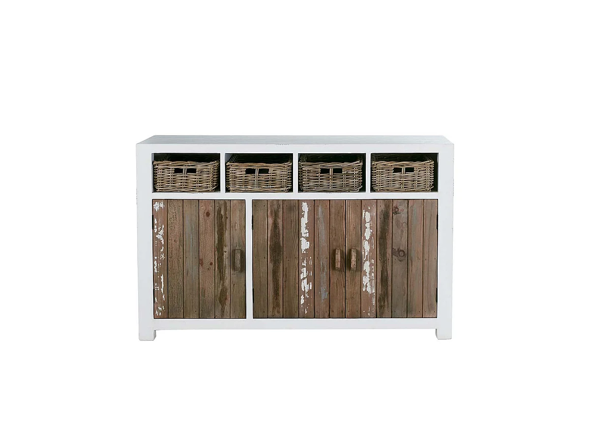 Credenza in pino massello riciclato 150 cm