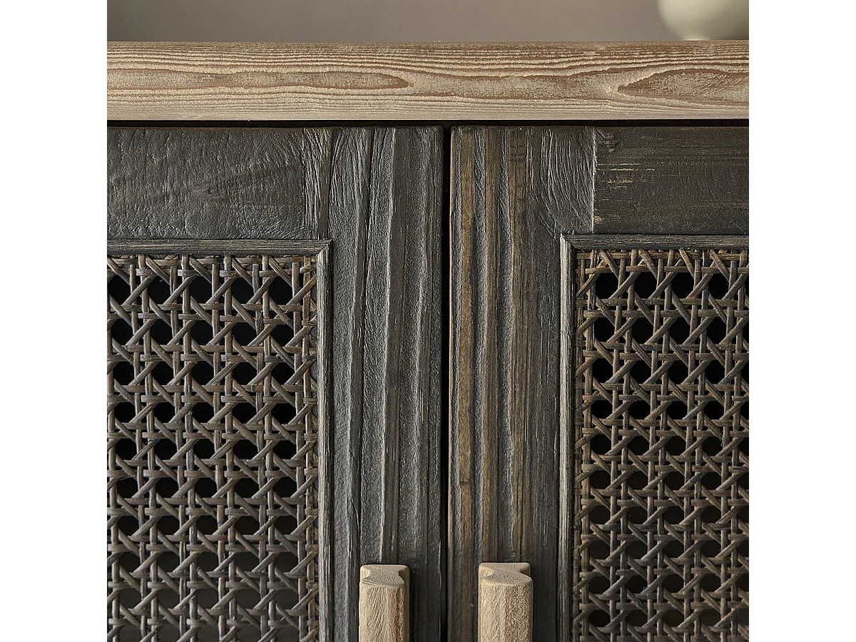 Buffet en bois recyclé massif 173 cm