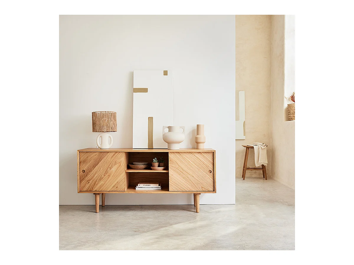 Buffet en bois mindi massif 160 cm