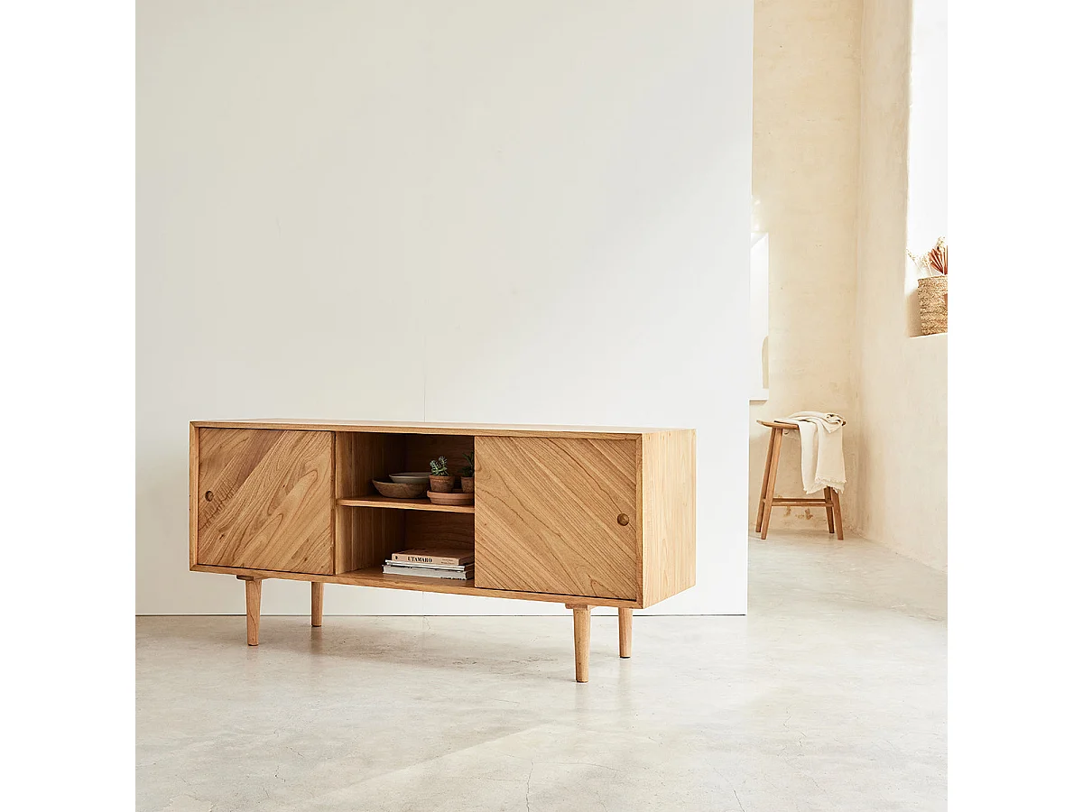 Buffet en bois mindi massif 160 cm