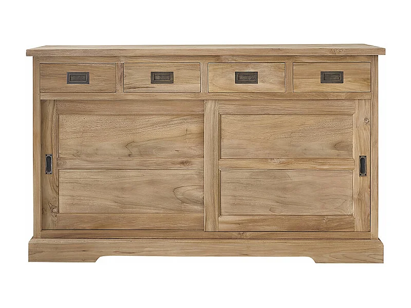 Aparador de madera de teca maciza de 150 cm
