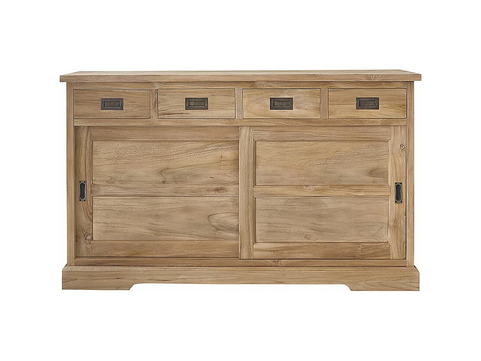Buffet en bois teck massif 150 cm