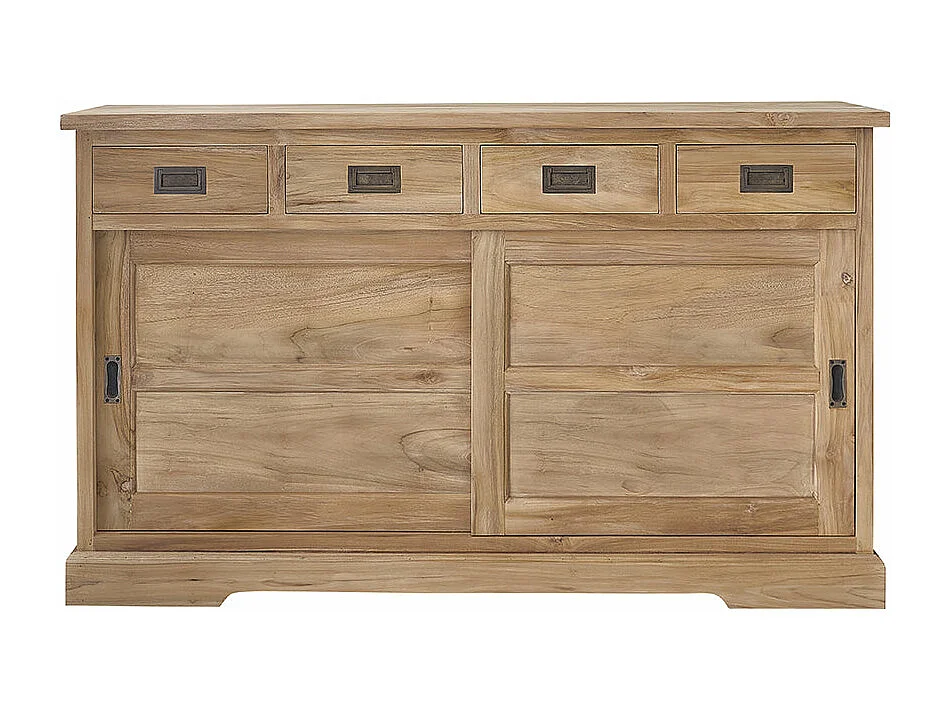 Aparador de madera de teca maciza de 150 cm