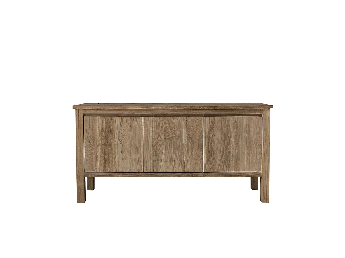 Buffet en bois de teck 150 cm 3 portes